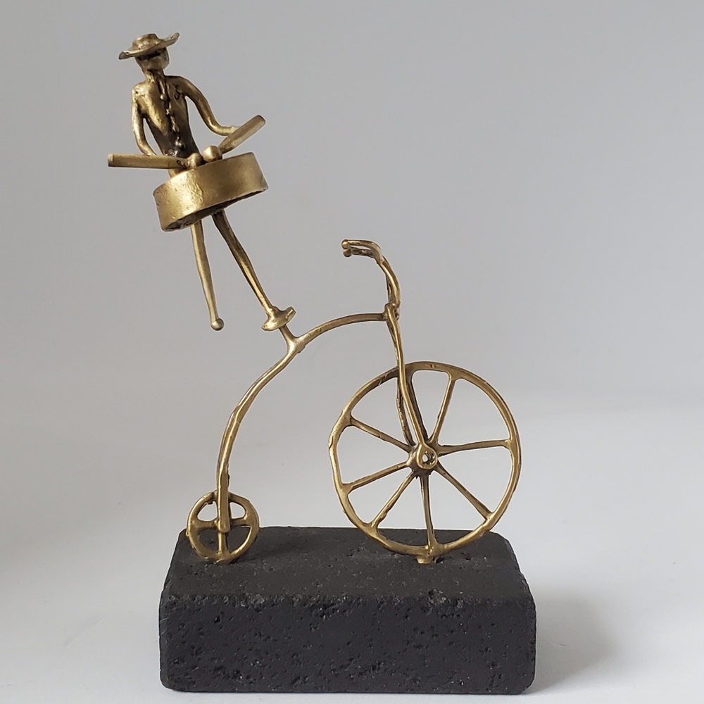 Bronze Sculpture on Lava Made in Greece by George Roumanas of Sonata Gallery
